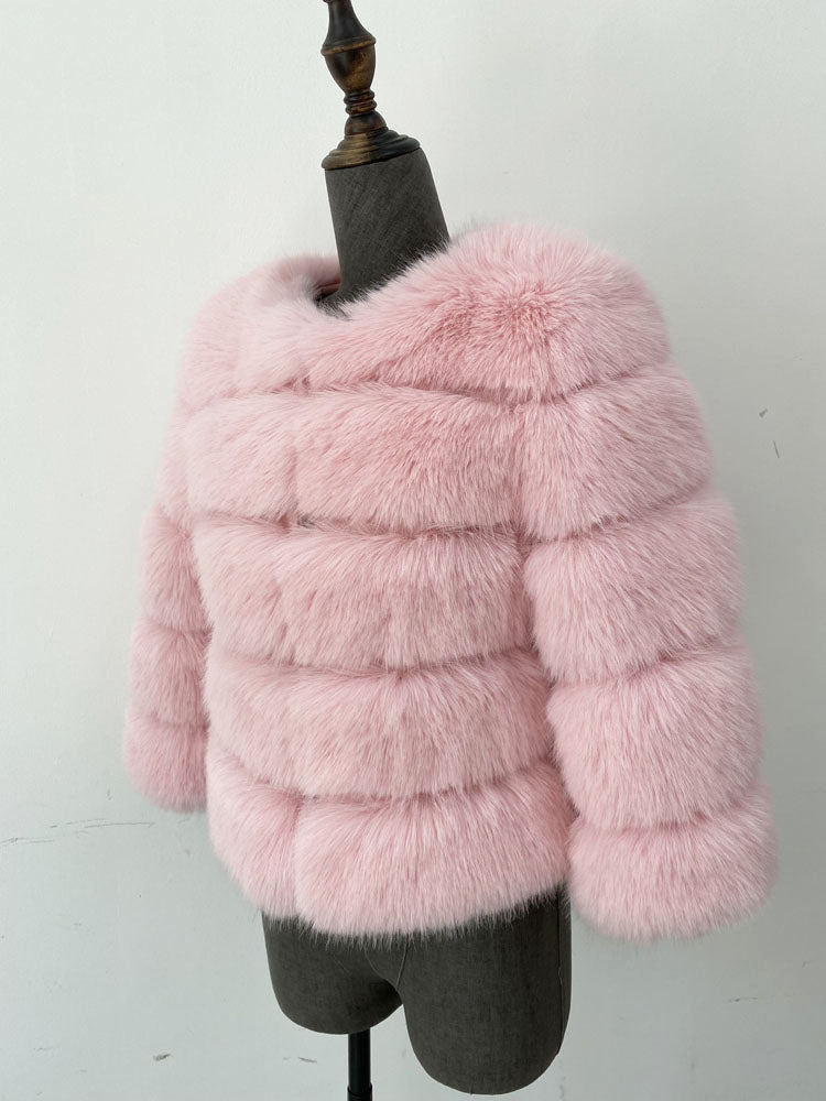 Pre-Order Coloured Faux Fox Fur Jacket